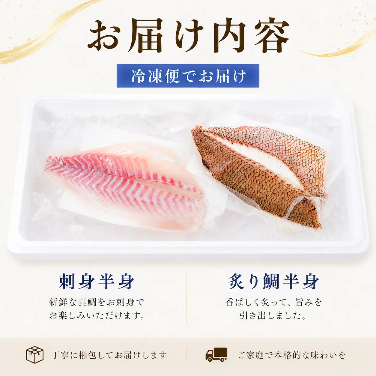 【鯛】真鯛スキンレス 炙りセット