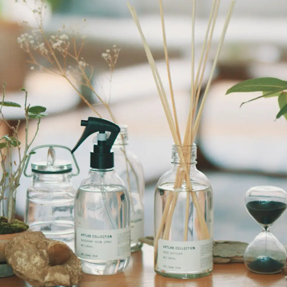 【アート・ラボ】ART LAB. COLLECTION リードディフューザー(フレッシュグリーン)280ml+オードトワレ(フレッシュグリーン)10ml 京都 フレグランスメーカー ディフューザー 人気
