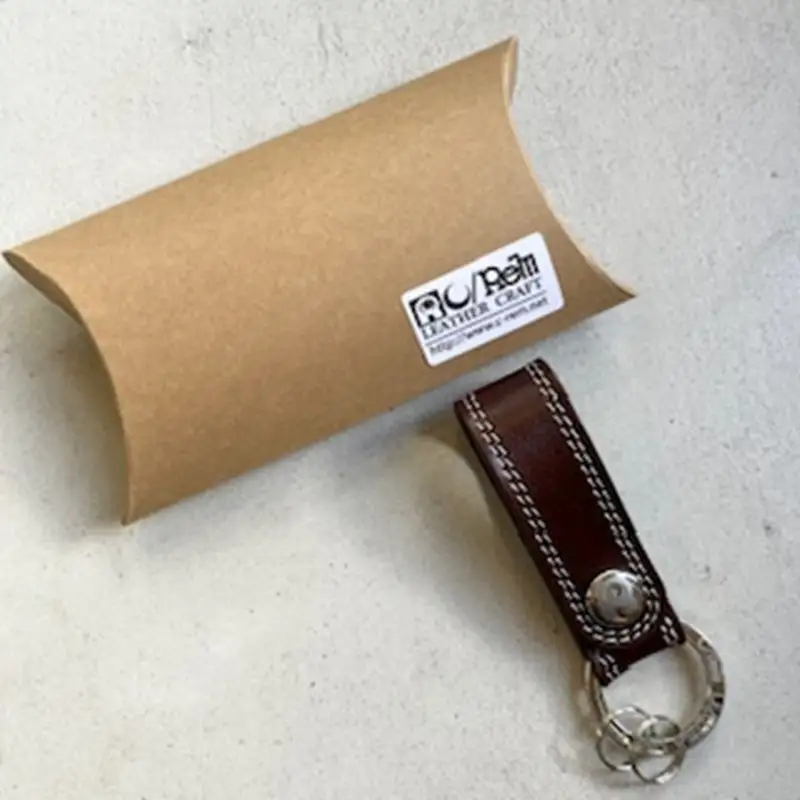 革小物 キーホルダー（ダークブラウン）レザー製品 革製品