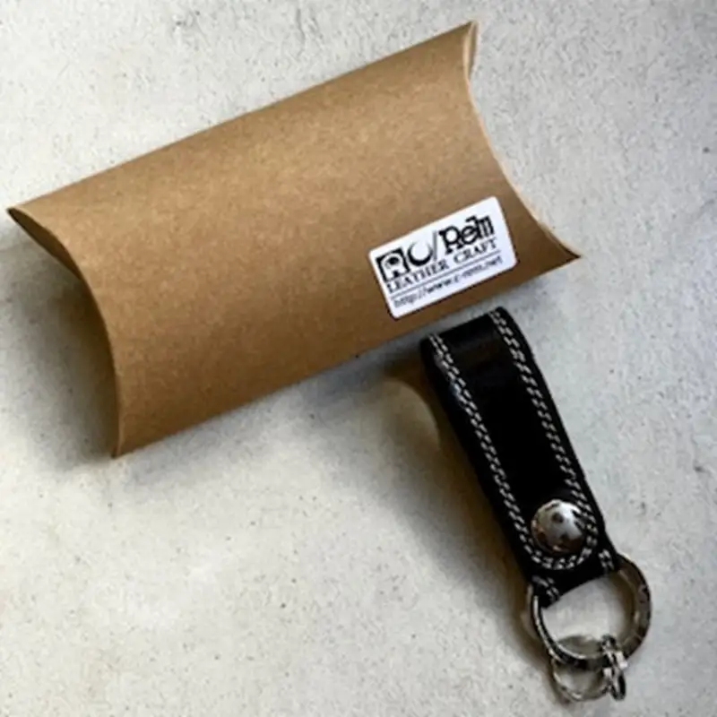 革小物 キーホルダー（ブラック）レザー製品 革製品