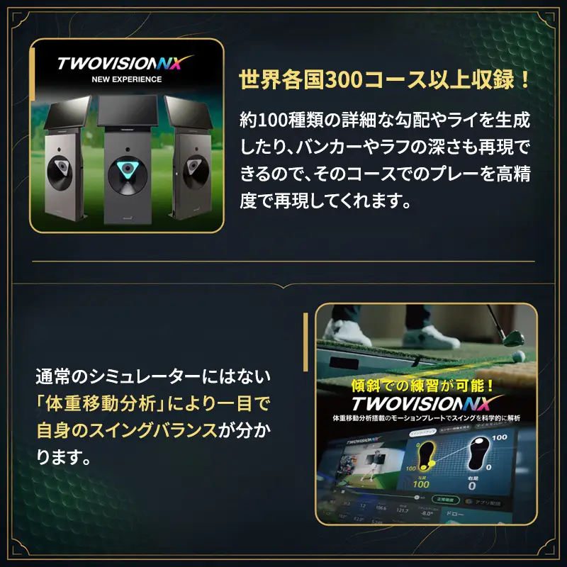 柏原市で体験できる大阪・奈良エリアで初導入の最高級シミュレーションゴルフ 個室2時間利用券（5枚）