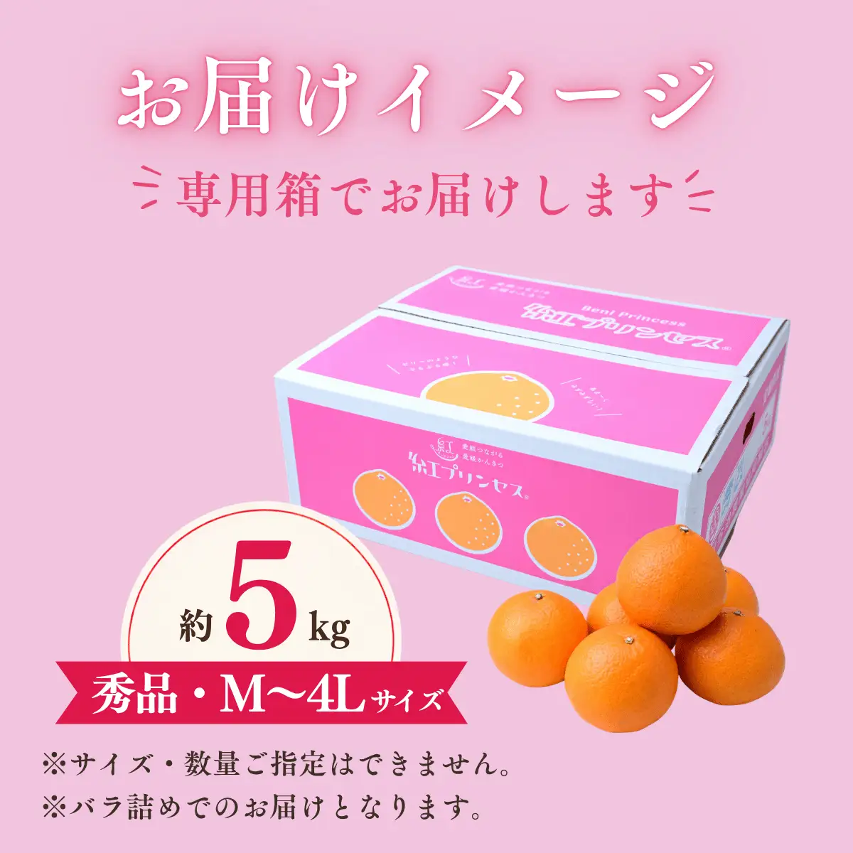 紅プリンセス【先行受付】 5kg 秀 M～４Lサイズ みかん
