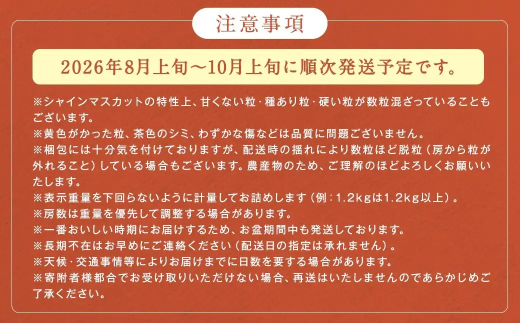 農園直送！ シャインマスカット 約1kg （ 2房 ） マスカット ぶどう ブドウ 葡萄 果物 くだもの フルーツ 果実 果汁 果肉 新鮮 直送 国産 福岡県産 冷蔵 【 2026年10月上旬頃迄発送予定 】