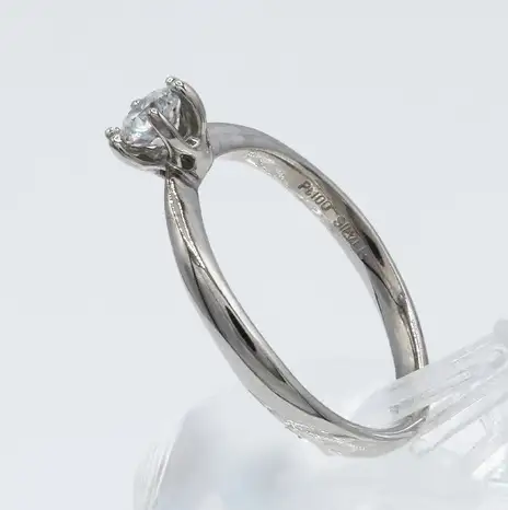 Dカラー ダイヤモンド リング 0.3ct  Ag900[Pt100] （111118r） (BR-99)
