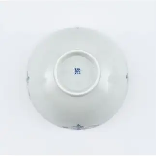 有田焼 しのぎ飯碗 ペア 錆李朝リーヴス【まるぶん】茶碗 ちゃわん 青 赤 食器 うつわ 器 ごはん ギフト 結婚祝い aw148