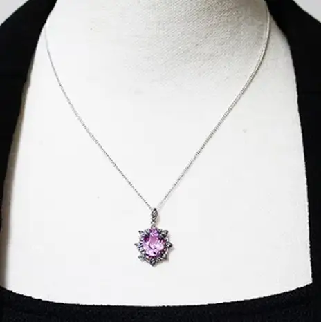 クンツァイト ペンダント 5.0ct Pt900（22090） (BR-105)