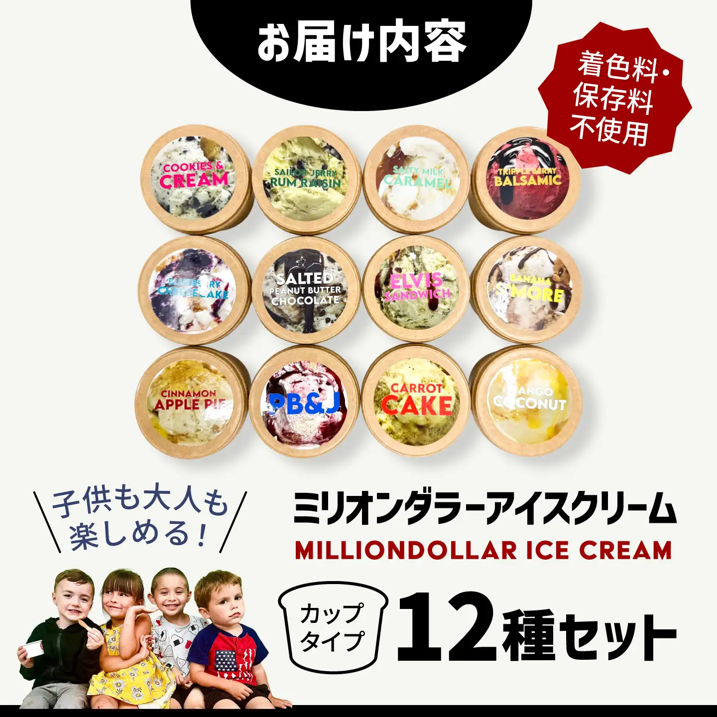 ミリオンダラーアイスクリーム12種【株式会社DADA GLOBAL】[AKHW002]
