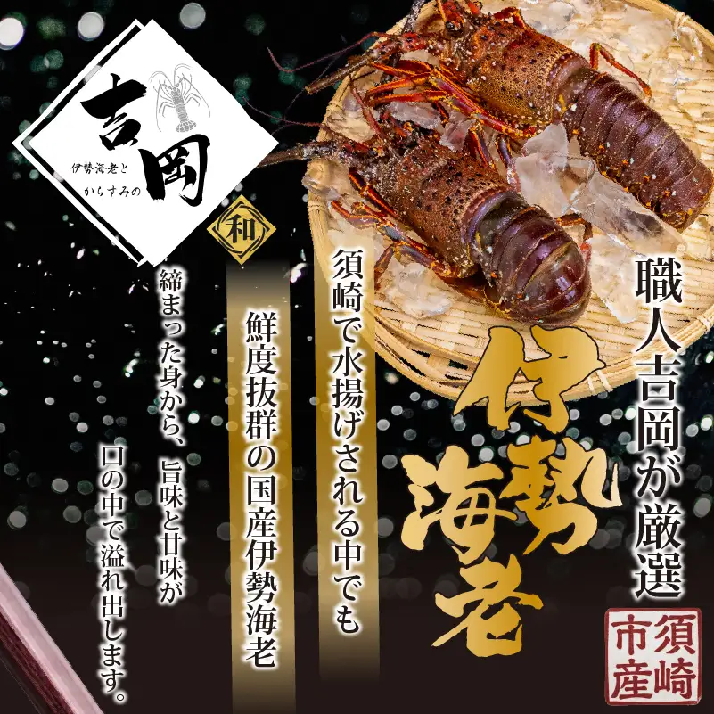 【伊勢海老】 ハーフカット伊勢海老(加熱用)2匹(1kg以上)