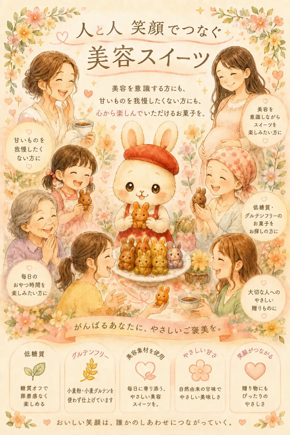 にじいろらぱんちゃんマドレーヌ 7色 4セット