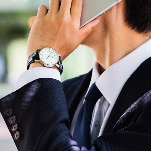 065-003　≪腕時計 ｸｫｰﾂ式≫SPQR arita ism small second leather band