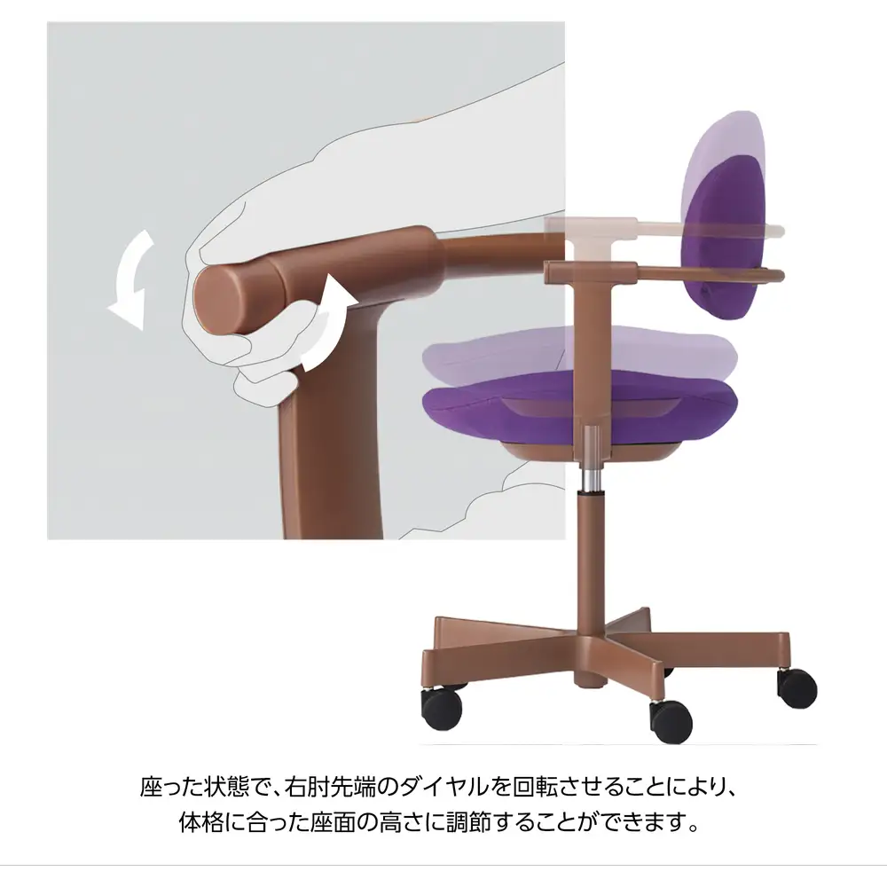 イトーキ バーテブラ03  (vertebra03) お客様組立品 ( かんたん組立 ) /   5本脚  / ペールオリーブ ナイロン双輪キャスター [ CD張地 :  エクリュベージュ ] /  オフィスチェア デスクチェア ダイニングチェア KG-825CD-L4H9CF【EI209W】