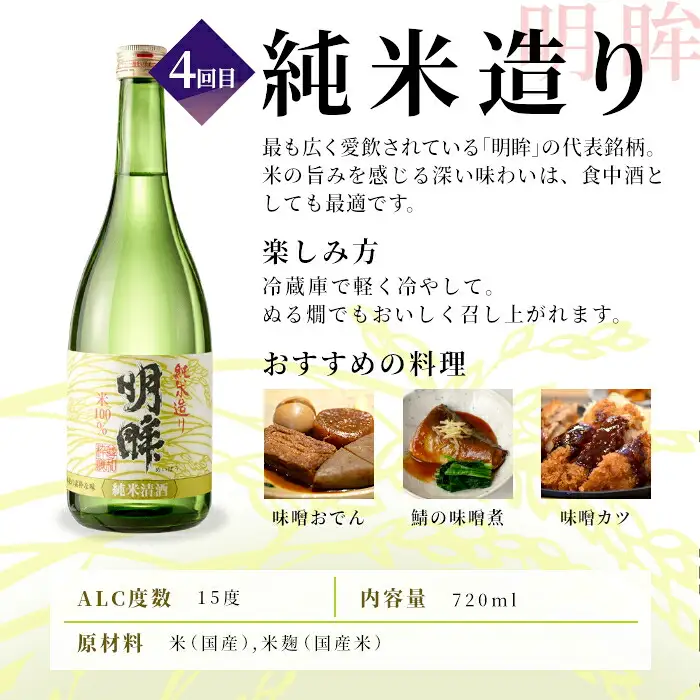 《全4回 晩酌 定期便》蓬莱泉 ほうらいせん 日本酒定期便 4回 計4本 720mL お酒 日本酒 酒 定期便 コメ 米 お米 アルコール おすすめ お取り寄せ 贈答 贈り物 ご自宅用 宅飲み 愛知県 設楽町 関谷醸造 定期便 -290