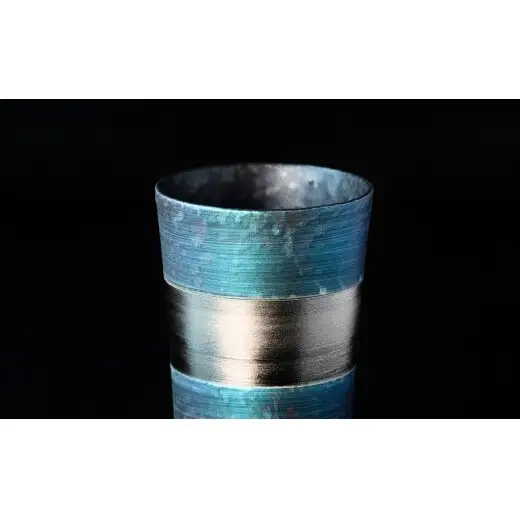 ＜NYが認めた逸品＞  有田焼 麟 Lin プラチナタンブラー 2個セット (Blue Emerald) 【金照堂】 酒器 ビアカップ フリーカップ ギフト bj081