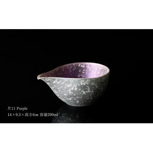 ＜NYが認めた逸品＞  有田焼 麟 Lin シルバー冷酒器 2点セット (片口 Purple カップ Blue)【金照堂】 酒器 ぐい呑み お猪口 徳利 bj071