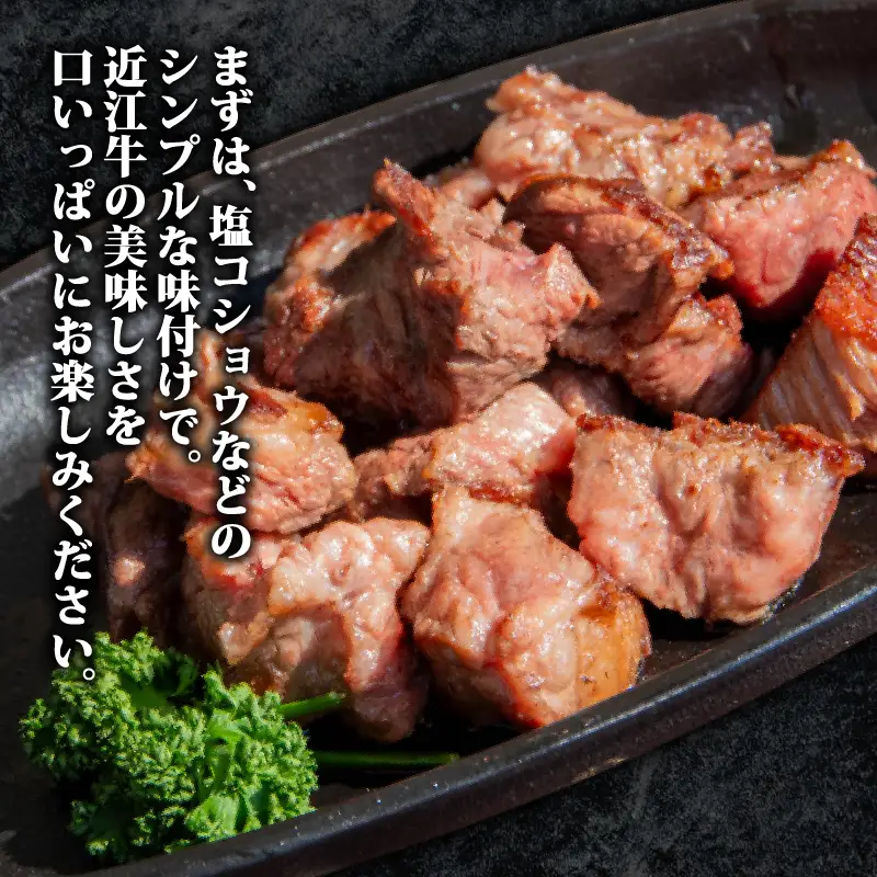 近江牛サイコロステーキ 500g ／ サイコロステーキ【OS023】