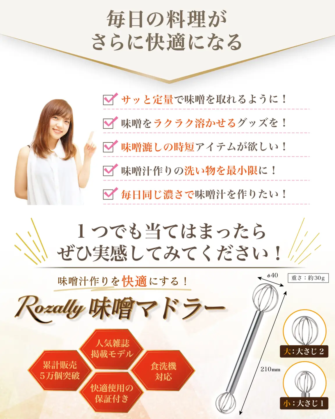 【雑誌掲載モデル】 味噌マドラー 計量味噌マドラー 2個入り 【kw0286-0035-2】