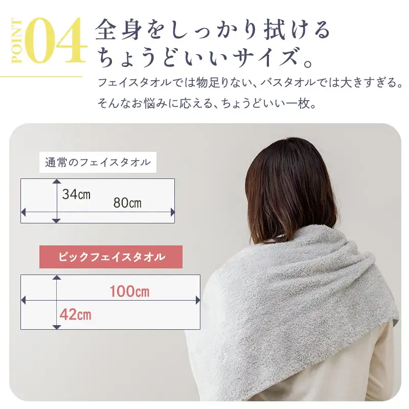 今治タオル AKINAI 無撚糸ビックフェイスタオル 2枚セット（ブルー）