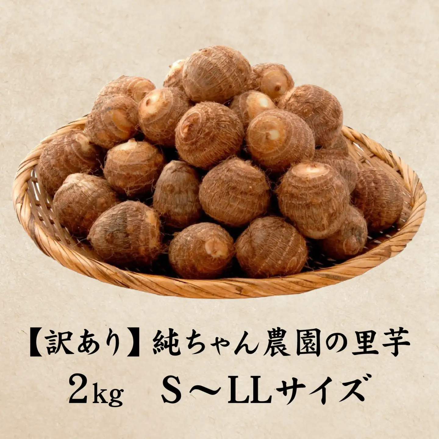 【先行予約】【訳あり】越前大野産 「純ちゃん農園の里芋2kg」サイズS～LL寸【2026年10月中旬から順次発送】 [A-074014]