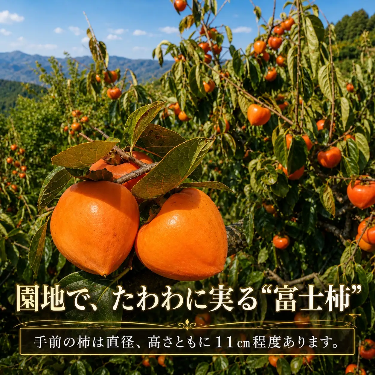 【先行受付】【訳あり品です】甘さにニッコリ・なめらか食感！日本最大級の柿！「富士柿」約５キロ【39-90】YWTF065