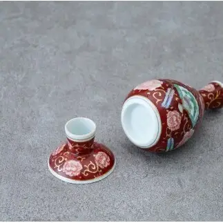 有田焼 錦古伊万里牡丹 扇 金唐草 酒器揃【神田陶器店】デッドストック アウトレット 昭和レトロ 牡丹 酒 うつわ 酒器 熱燗 お酒 晩酌 bp018