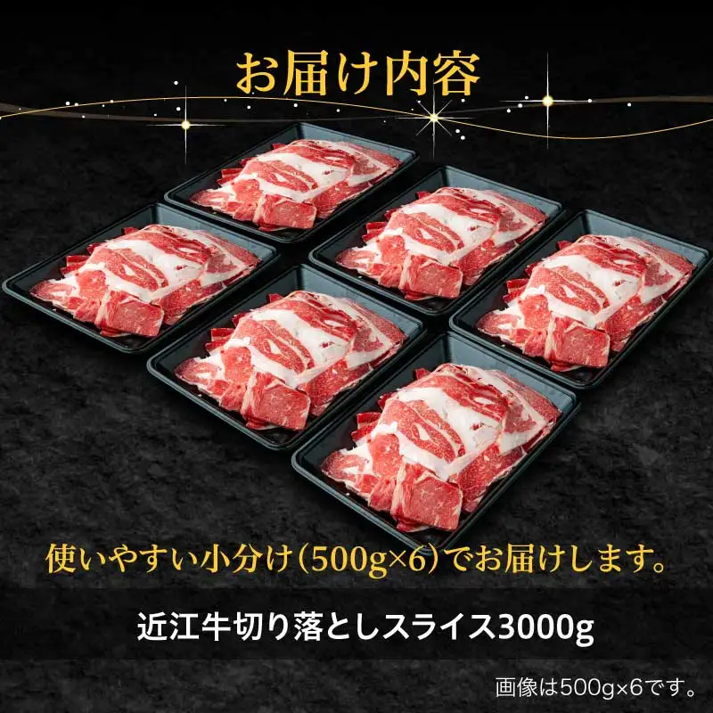 近江牛訳あり切り落とし3000g（500×6袋）EG-0010