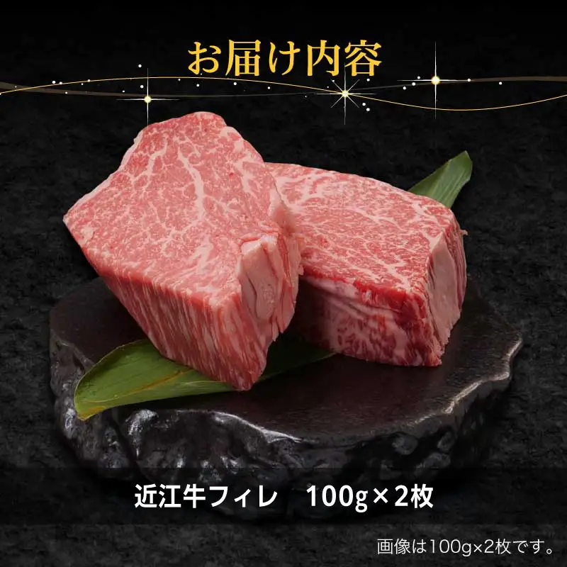 近江牛フィレ100g×2枚 EG-0027