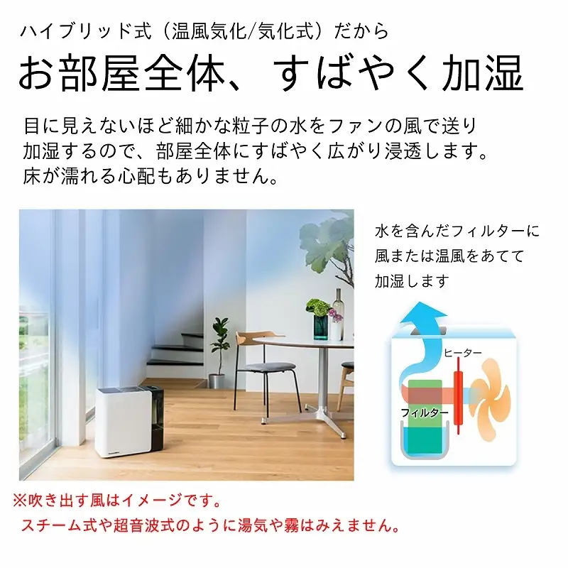 ハイブリッド式加湿器 日本製 ダイニチ HD-LX1226 8畳 3L 気化式 加熱