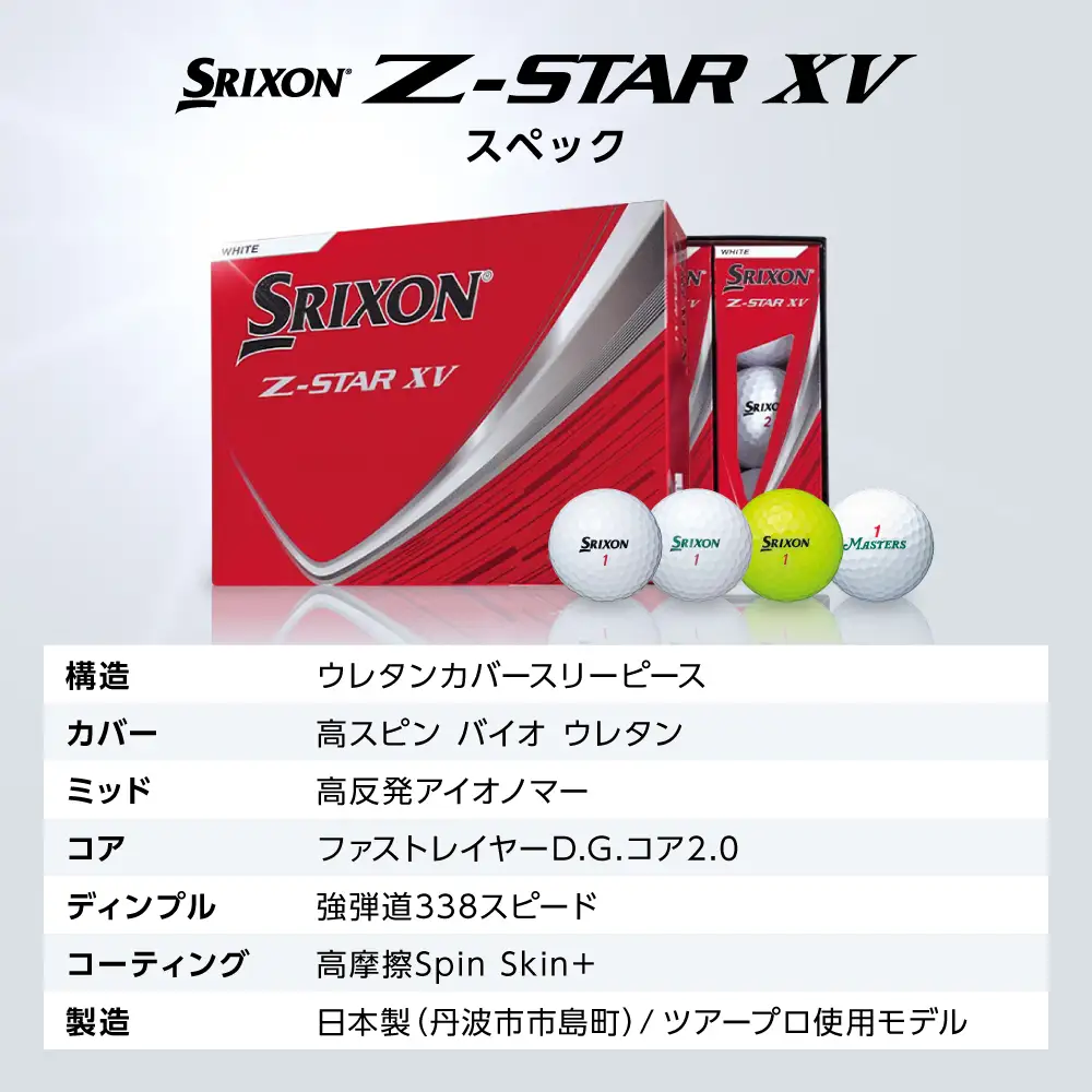 ゴルフボール 【スピード出荷】 スリクソンZ-STAR XV マスターズ【1ダース】 ゴルフボール