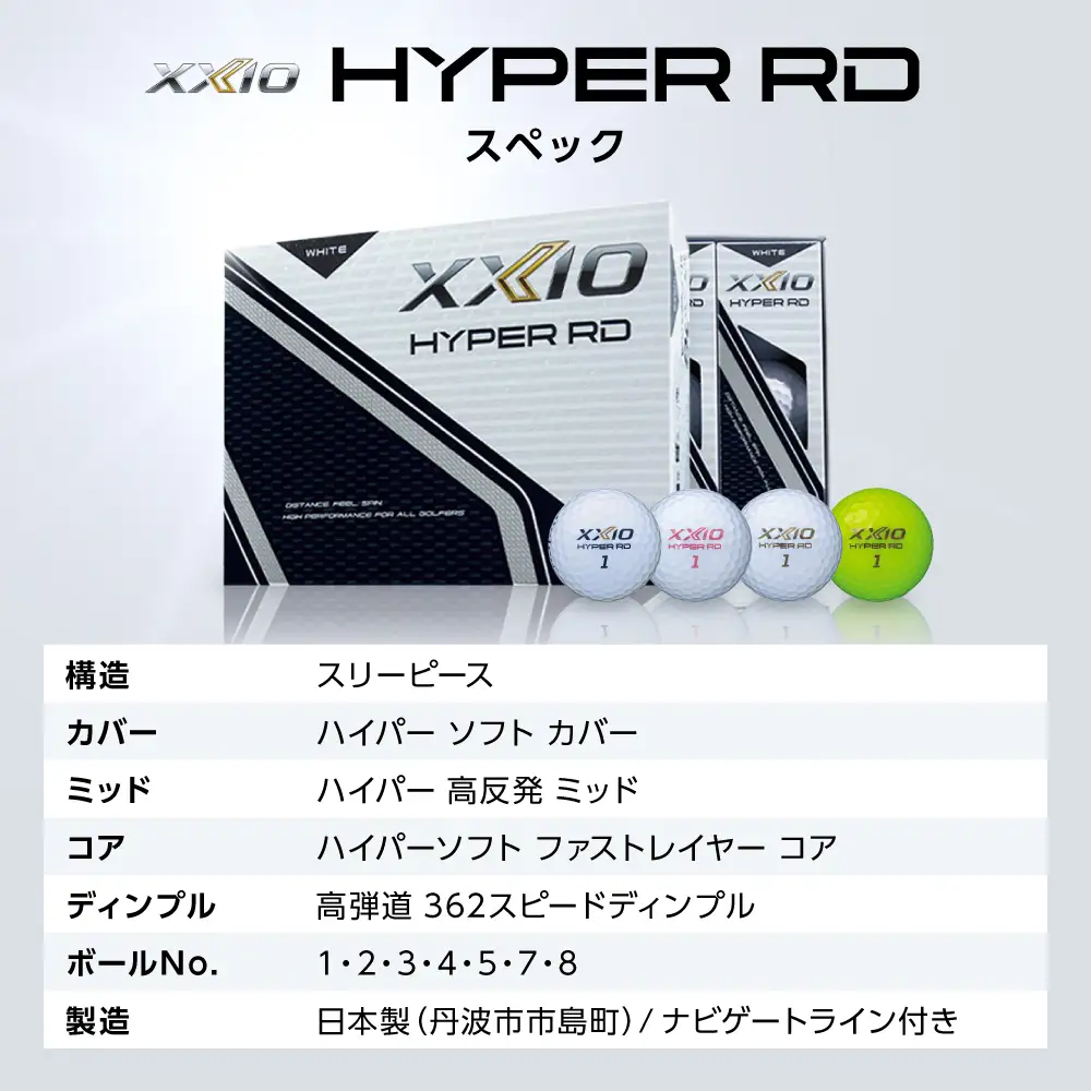 ゴルフボール 【スピード出荷】 ゼクシオ ハイパーRD ピンク【6ダース】 ゴルフボール