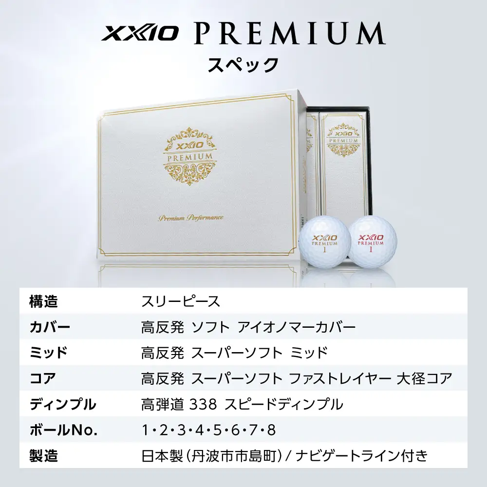 ゴルフボール 【スピード出荷】 ゼクシオ プレミアム ゴールド【15ダース】 ゴルフボール