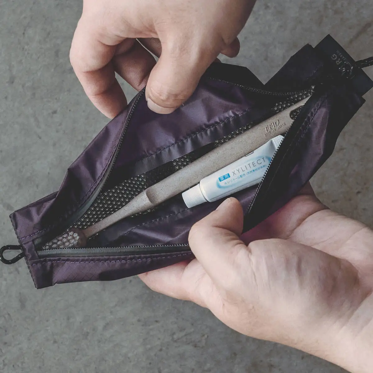 FS MESH POUCH CRN Sサイズ メッシュポーチ 1点 (パープル) 2026年12月上旬発送 収納 袋 アウトドア キャンプ [A-80145_02]