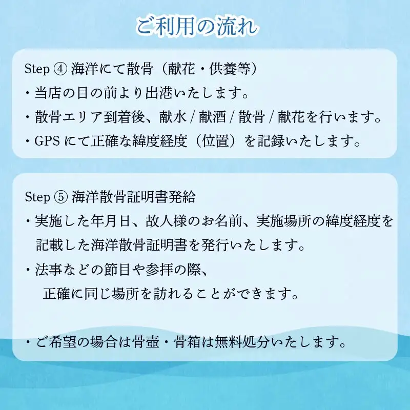 海洋散骨 伊豆 下田 貸切 船 供養 平日料金 最大 6名様