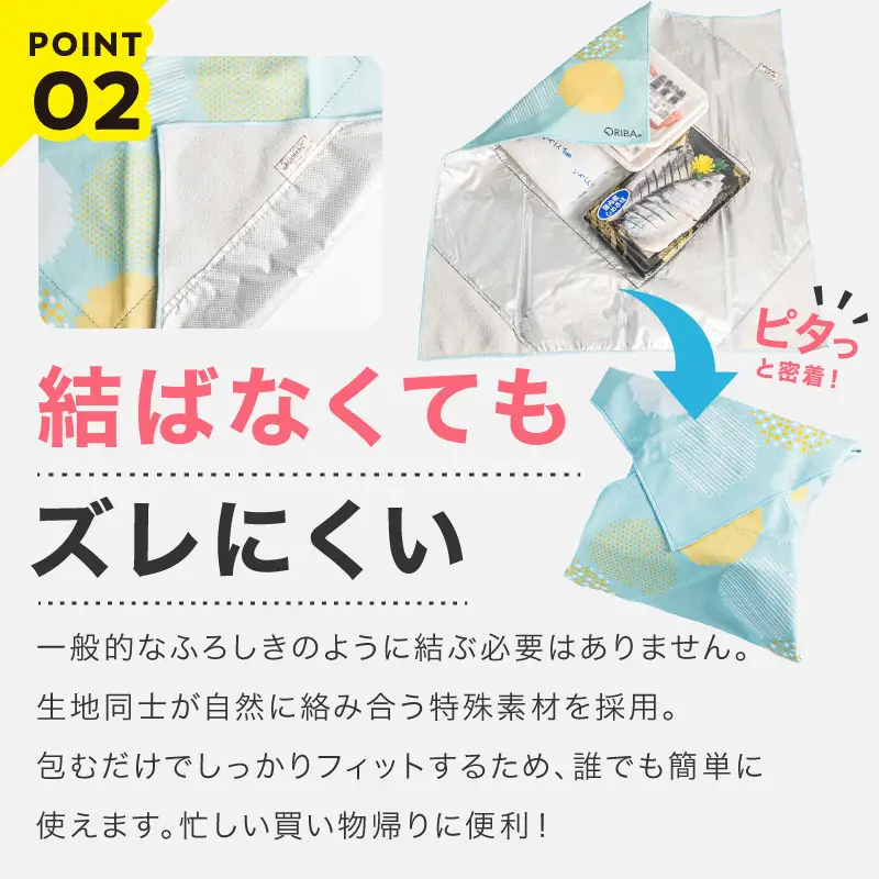 ORIBA 保冷ふろしき55（大）ブルーミント