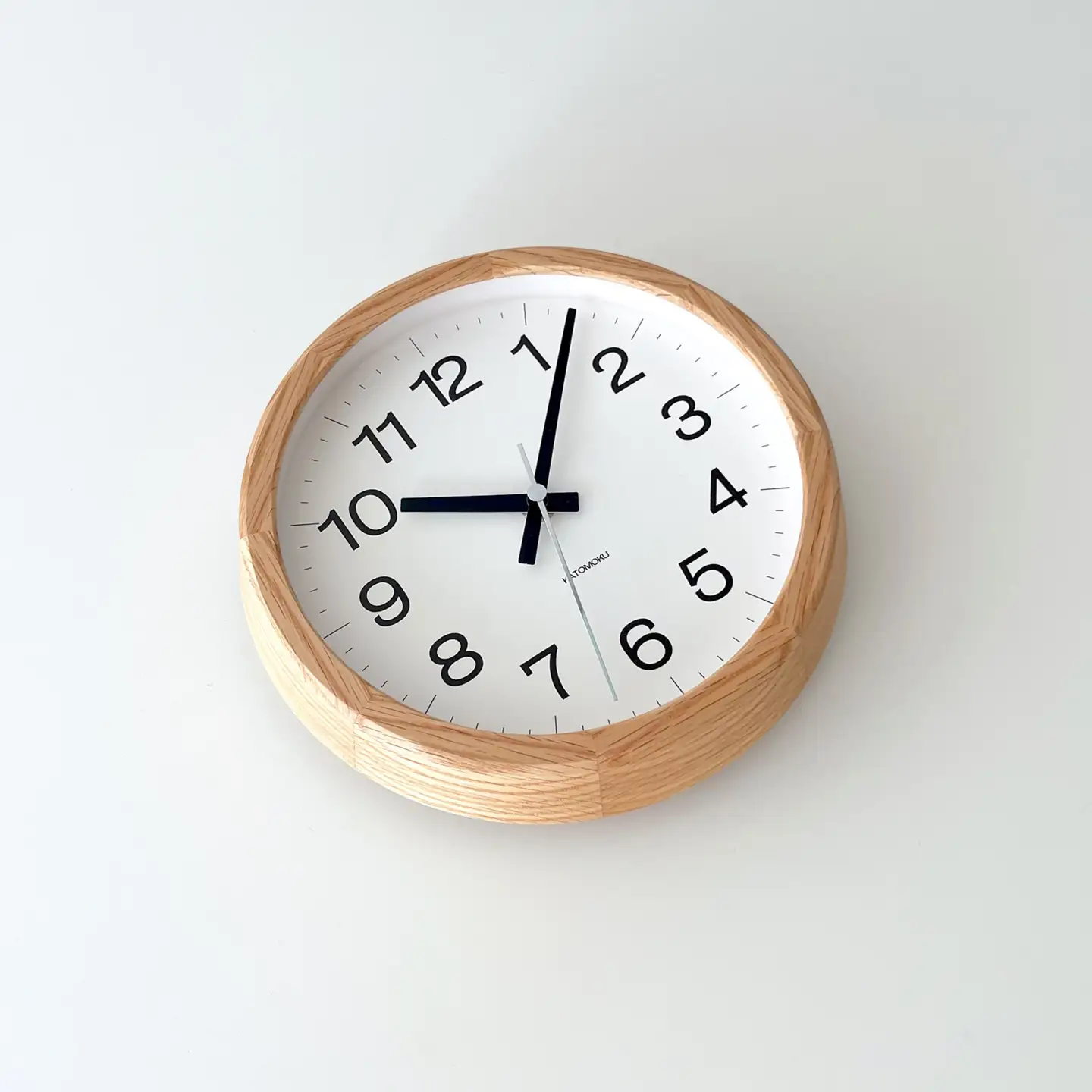 KATOMOKU muku clock 16 オーク km-108OARC 木製 電波時計