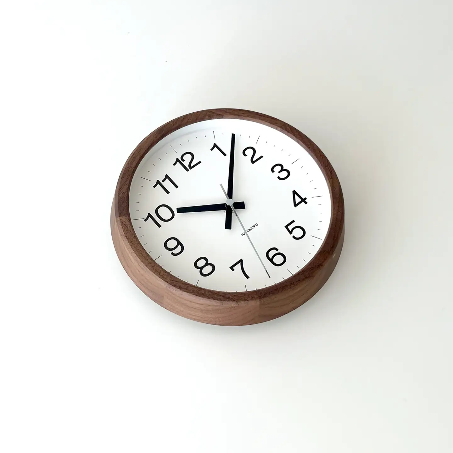 KATOMOKU muku clock 16 ウォールナット km-108WARC 木製 電波時計