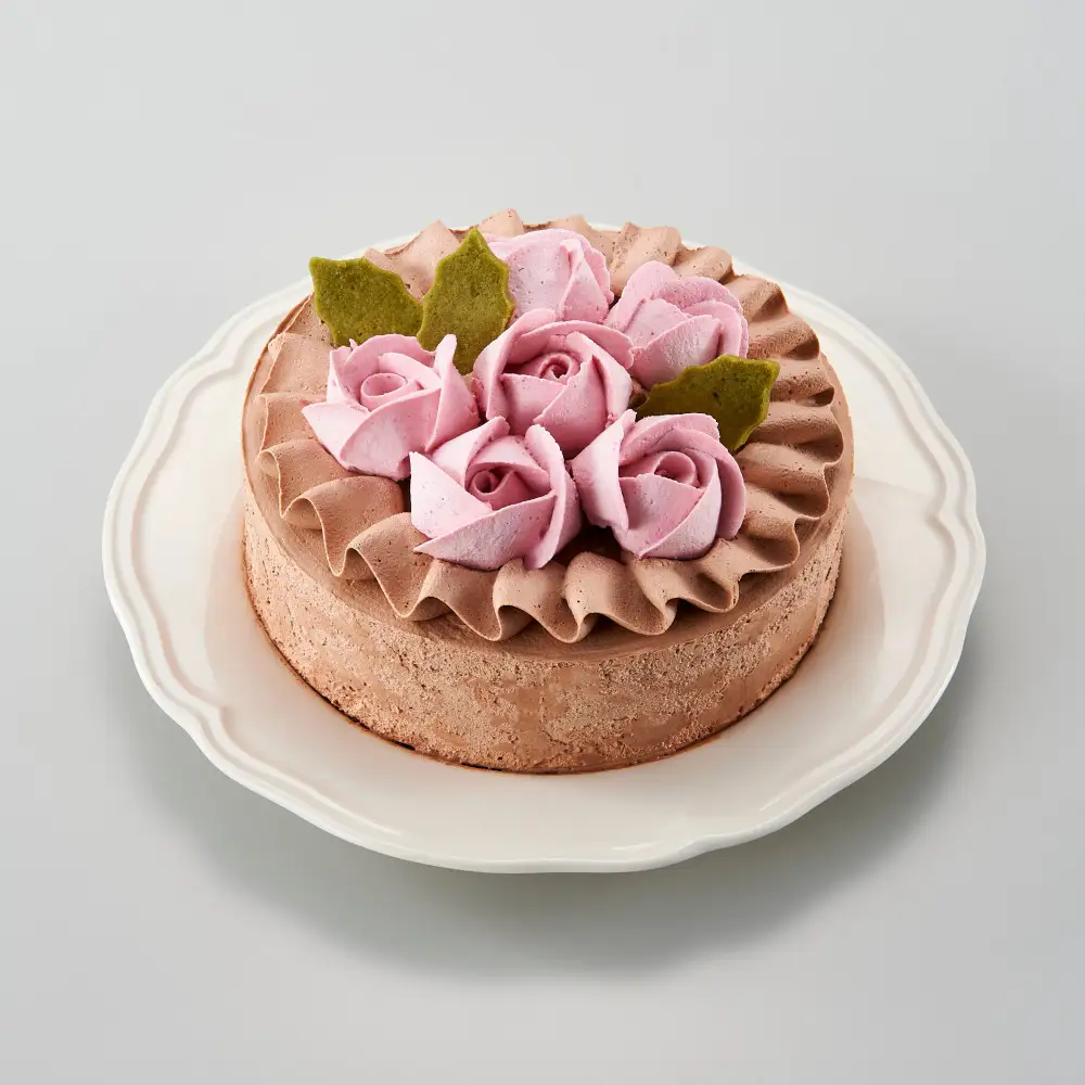 【卵・乳製品・小麦粉不使用】ラズベリーショコラホールケーキ(ヴィーガン対応)