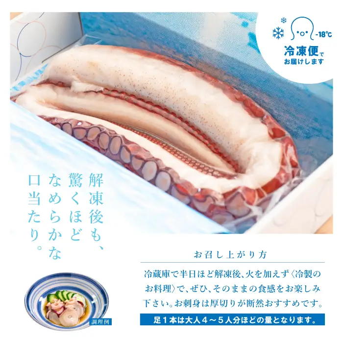 タコ漁師がつくる 至高の半レアゆでダコ 約600g ReTAKO リタコ たこ タコ 足 刺身 苫前町産 肴 茹で ボイル おつまみ 冷凍 北海道 苫前町 とままえ ina01