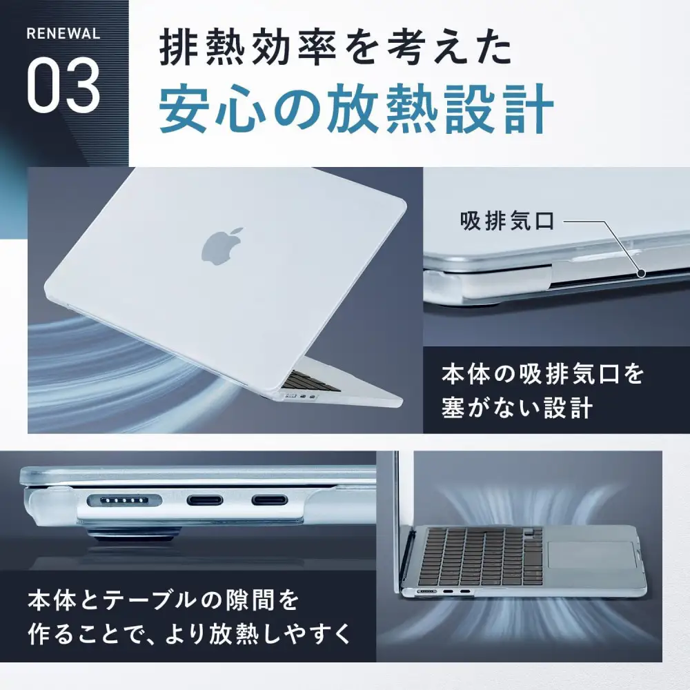 【堺市企画】Macbook カバー Air15inch スカイブルー HOGOTECH