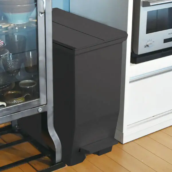 SOLOW ソロウ　ペダルオープンツイン 45L 2個セット ゴミ箱 ペダル式 キャスター付き 省スペース 抗菌 防汚 キッチン グレー
