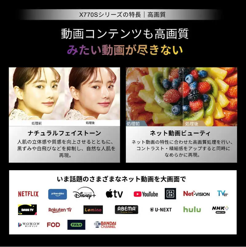 TVS REGZA【標準設置費込み】 有機ELテレビ REGZA レグザ X7 48V型 4K対応 4Kチューナー内蔵 YouTube対応 Bluetooth対応 48X770S 【kw0085-0089-1】