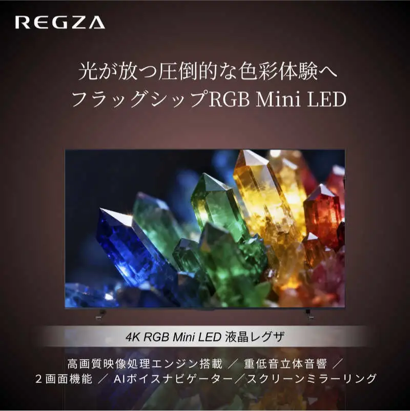 TVS REGZA【標準設置費込み】 RGB Mini LED液晶テレビ REGZA レグザ