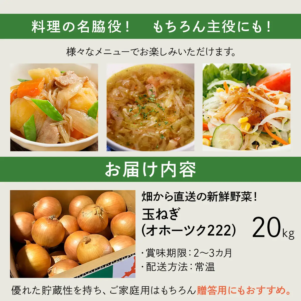 【順次配送】畑から直送の新鮮野菜！玉ねぎ（オホーツク222）20kg【a168-006-0】