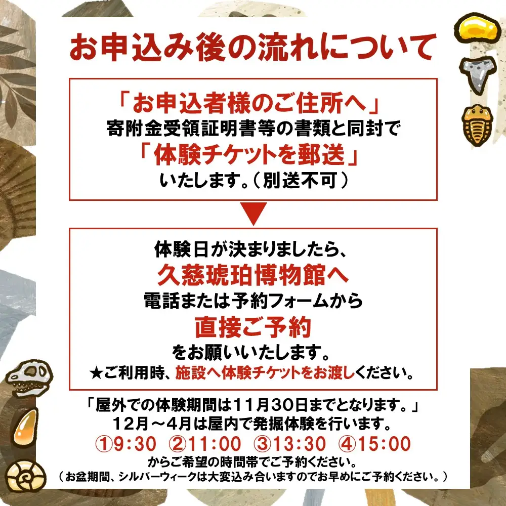 ＼まるっと１日琥珀を堪能しよう／「琥珀まるごと体験プラン」１名様分