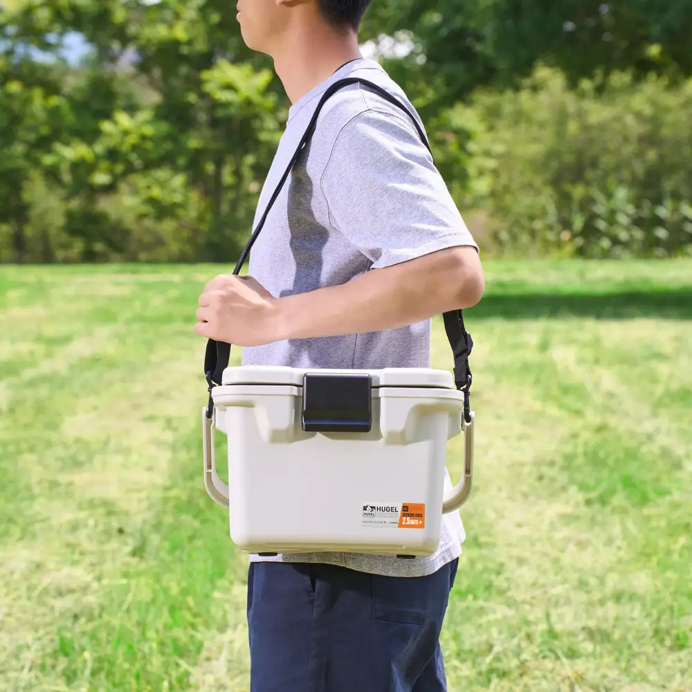 ＨＵＧＥＬ　真空断熱クーラーボックス　６Ｌ VITC-6 アッシュホワイト