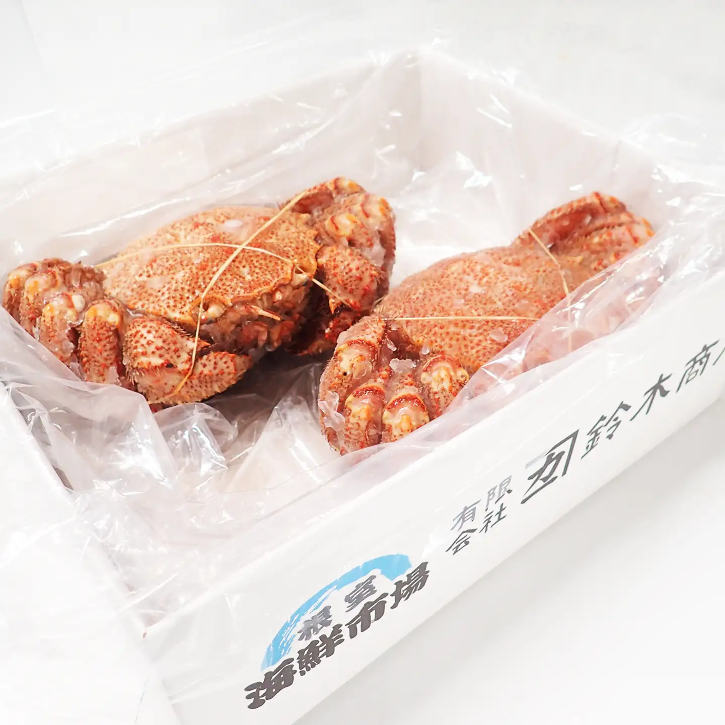 根室海鮮市場＜直送＞ボイル毛がに600～750g×2尾(若上蟹) F-28033