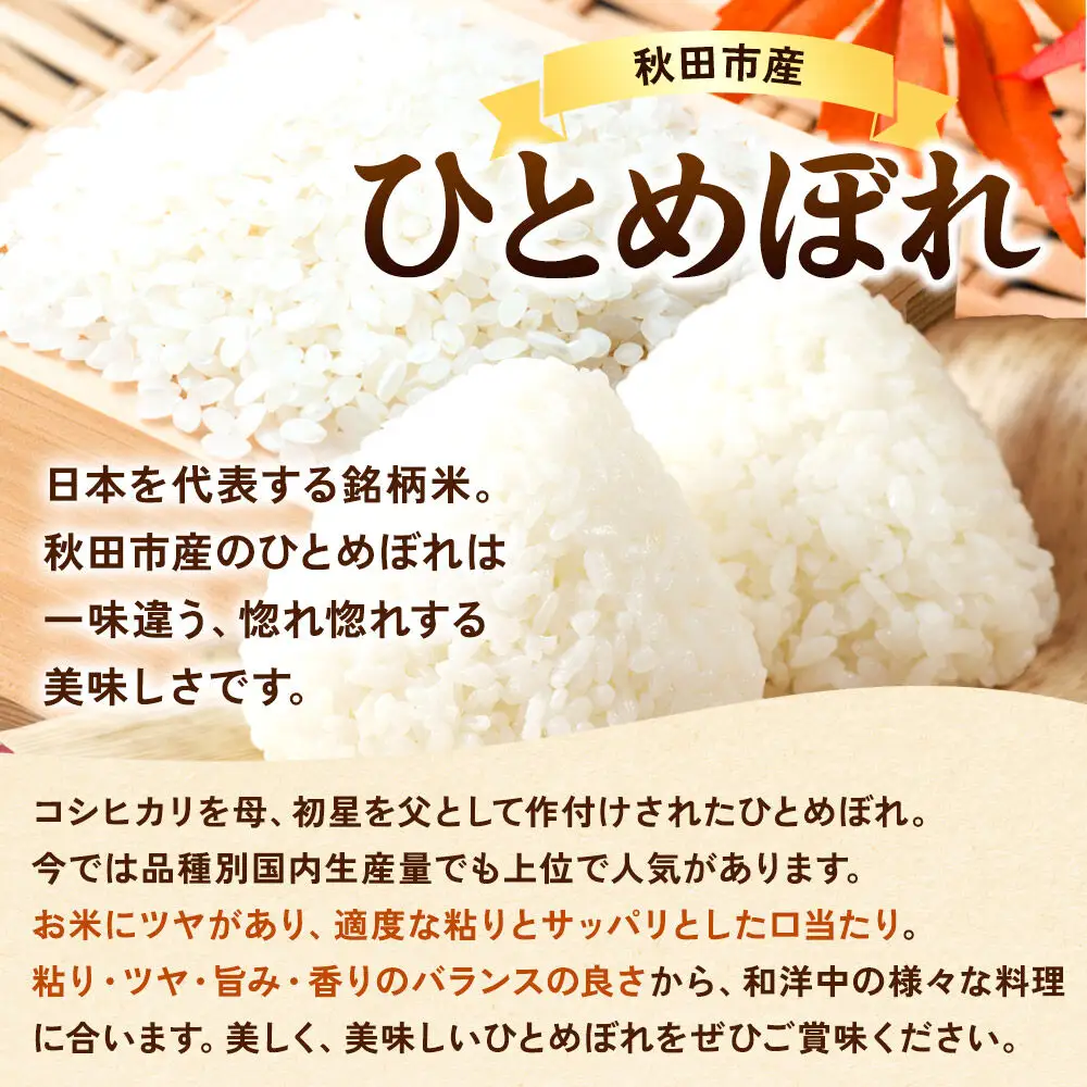 令和8年産 《定期便7ヶ月》ひとめぼれ 10kg（5kg×2）【無洗米】秋田県