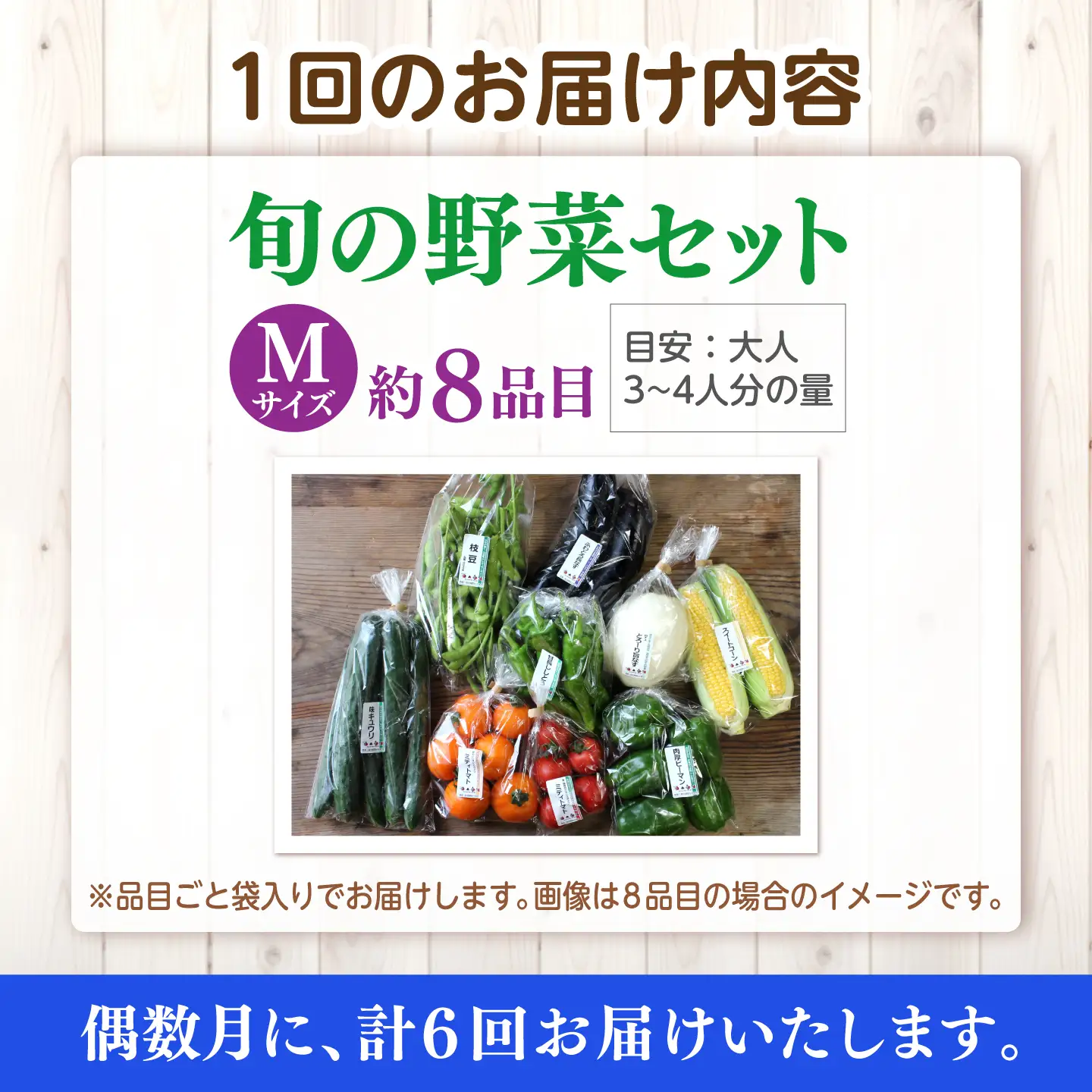 【6回】野菜定期便 8品目 野菜セット[ALBD009]
