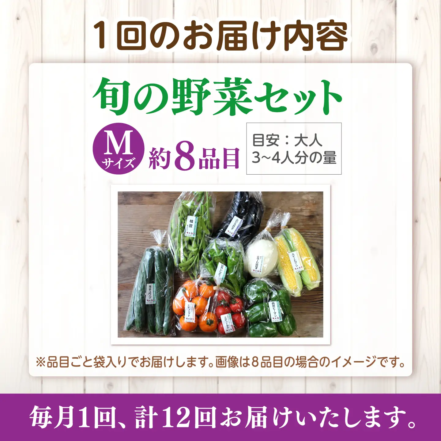 【12回】野菜定期便 8品目 野菜セット[ALBD010]