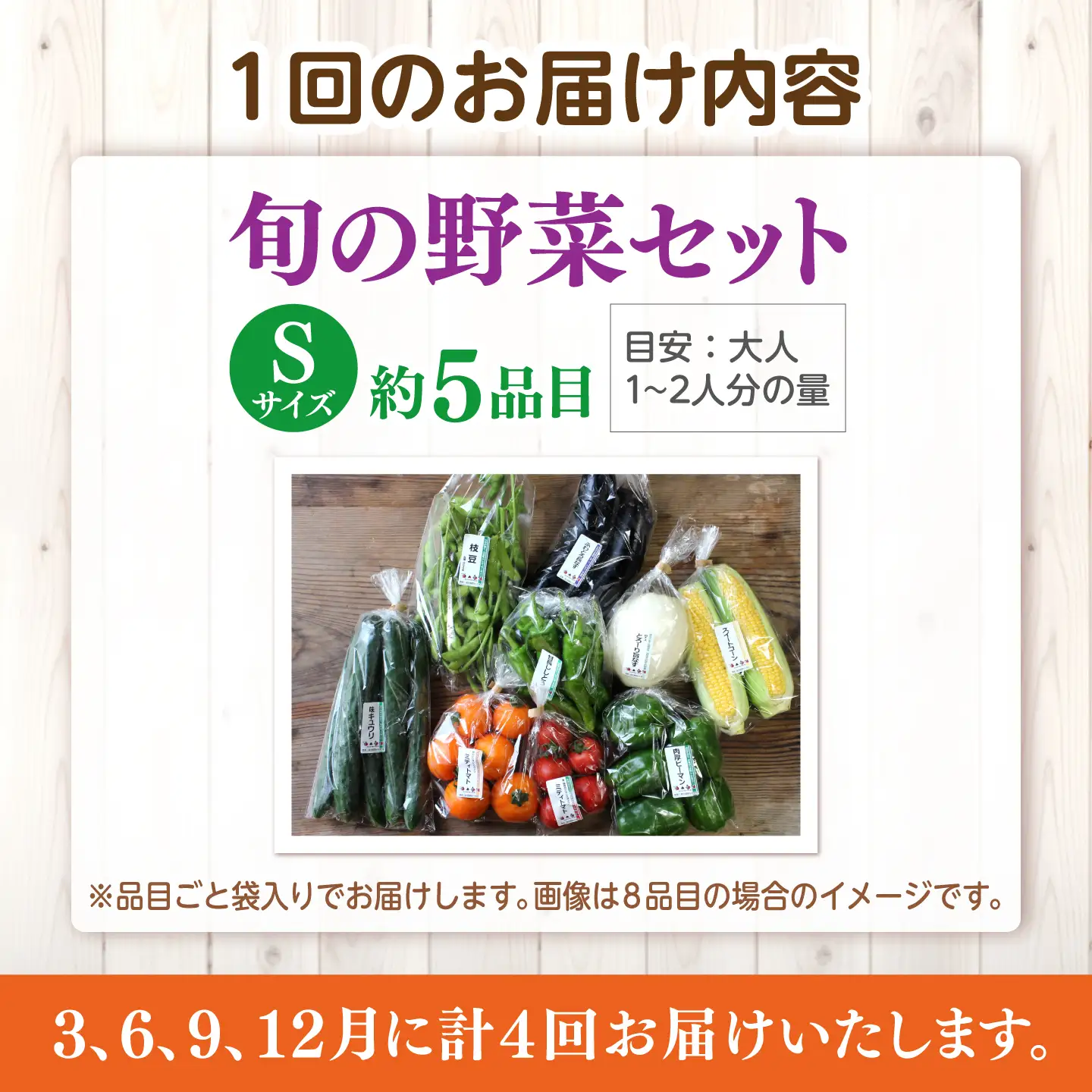 【4回】野菜定期便 8品目 野菜セット[ALBD011]