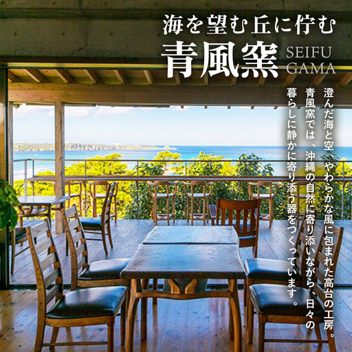 青風窯：海彩】サラダボウル 大 1個（陶芸家・玉田彰）｜沖縄県恩納村